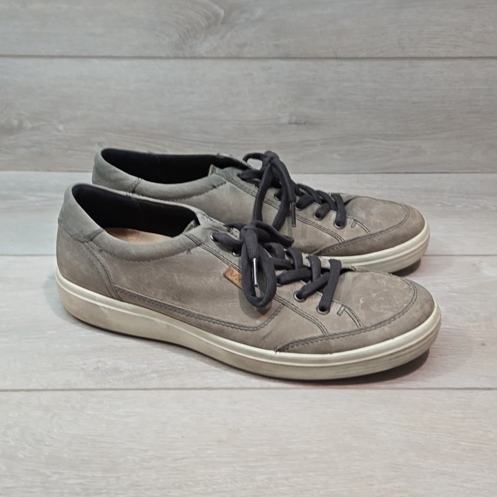 Ecco Mens Leather Lace Up sneakers shoes sz 44/10